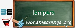 WordMeaning blackboard for lampers